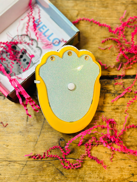 The Knit Kit Yellow Glitter