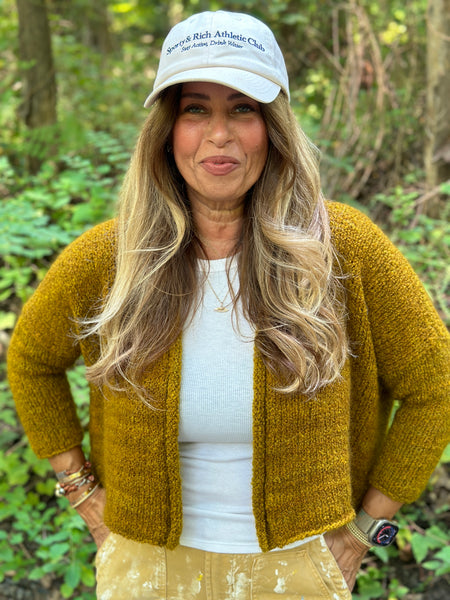 Cozy Cardi Sweater Kit Color Way Gold Rush