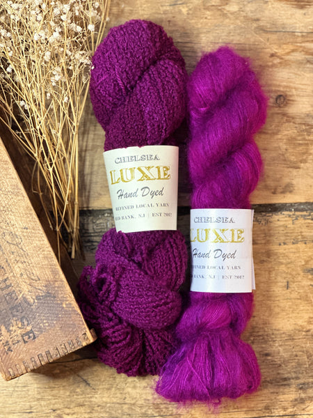 Cozy Cardi Sweater Kit Color Way Very Berry
