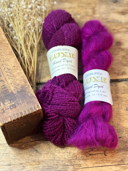 Cozy Cardi Sweater Kit Color Way Very Berry