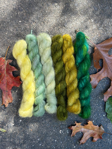 Chelsea Luxe Mini Mohair Skeins Greens