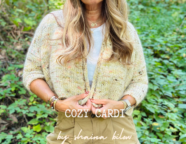 Cozy Cardi Sweater Kit Color Way Sea Glass