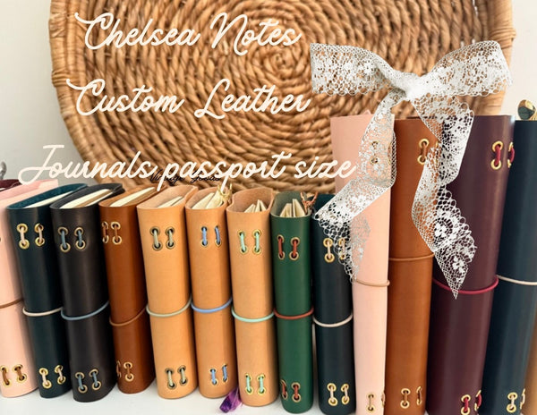 Chelsea Notes Passport Leather Journal Customizable