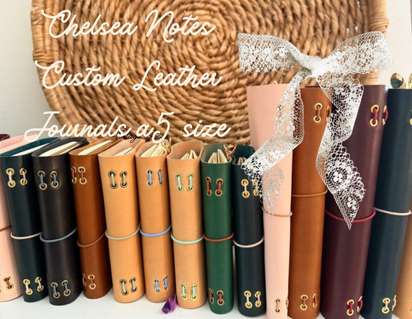 Chelsea Notes a5 Leather Journal Customizable