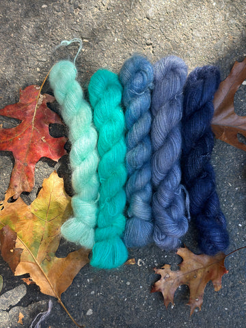 Chelsea Luxe Mini Mohair Skeins Blues