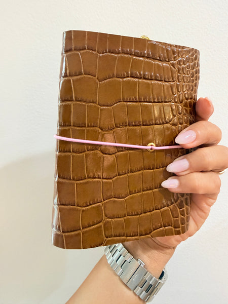 Chelsea Notes Passport Leather Journal Color Brown Leather Bee Charm