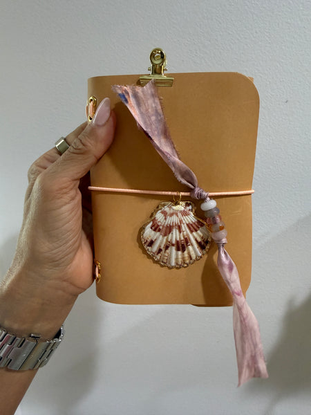 Chelsea Notes Passport Leather Journal Color Natural with Seashell