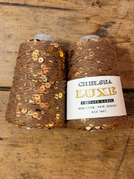 Chelsea Luxe Private Label Starlight camel/gold Sequins