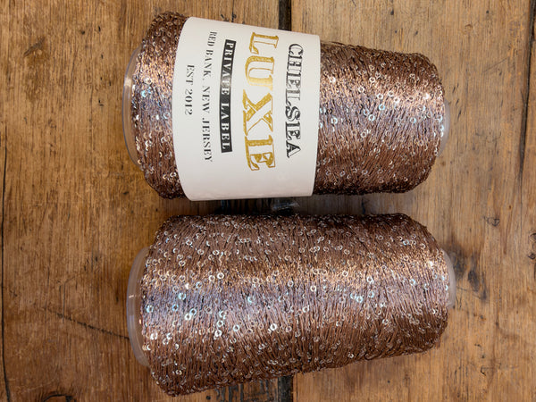 Chelsea Luxe Twinkle Private Label Taupe/Silvere 2mm Sequin