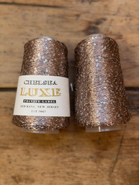 Chelsea Luxe Twinkle Private Label Taupe/Silvere 2mm Sequin