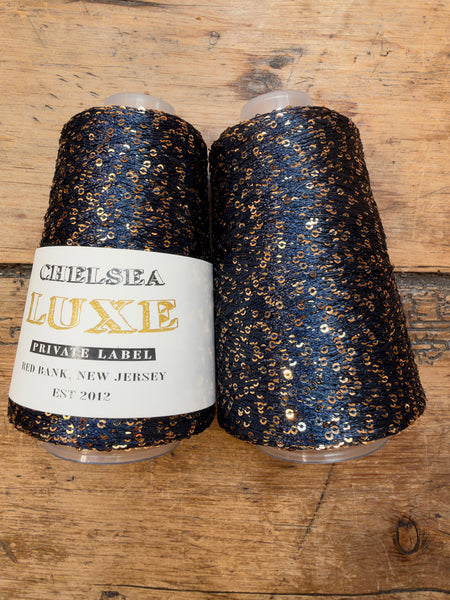 Chelsea Luxe Twinkle Private Label Navy/Gold 2mm Sequin