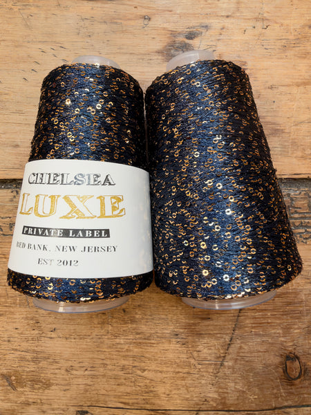Chelsea Luxe Twinkle Private Label Navy/Gold 2mm Sequin