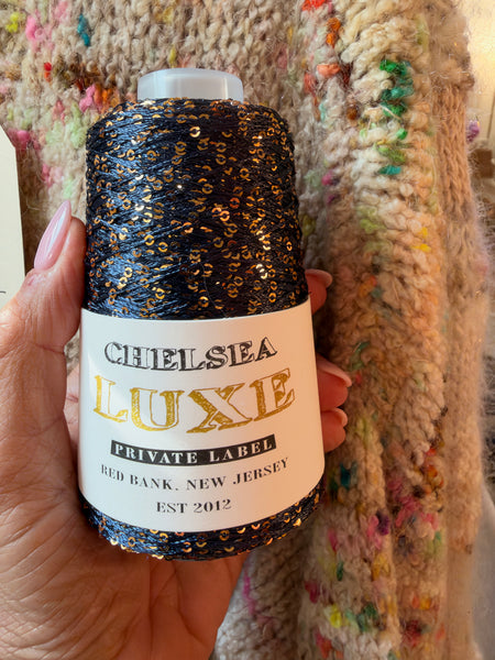 Chelsea Luxe Twinkle Private Label Navy/Gold 2mm Sequin