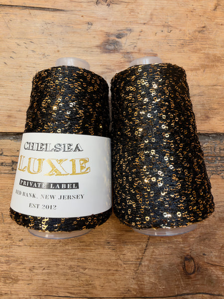 Chelsea Luxe Twinkle Private Label Onyx/Gold 2mm Sequin