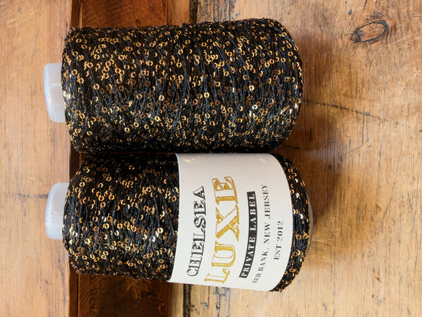 Chelsea Luxe Twinkle Private Label Onyx/Gold 2mm Sequin