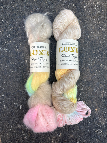 Chelsea Luxe 80/10/10 Knitting Friends are the Best Friends &  Mermaid Cloud Glitter Suri