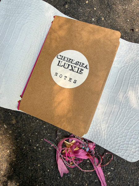 Chelsea Notes A5 Leather Journal Pink