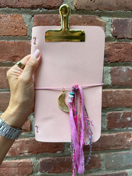 Chelsea Notes A5 Leather Journal Pink