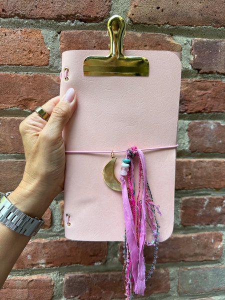 Chelsea Notes A5 Leather Journal Pink