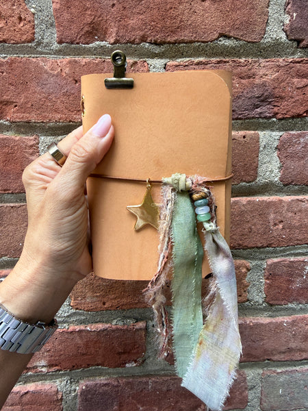 Chelsea Notes Passport Leather Journal Color with Star Charm