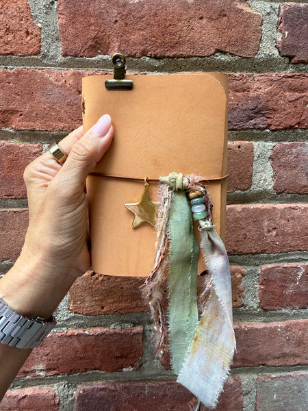 Chelsea Notes Passport Leather Journal Color with Star Charm