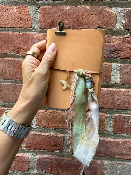 Chelsea Notes Passport Leather Journal Color with Star Charm