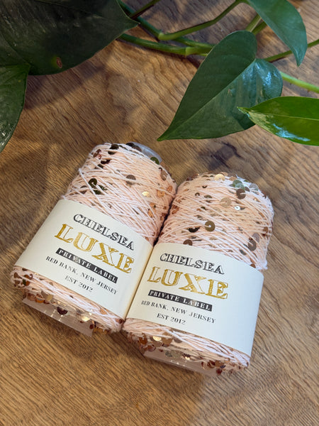 Chelsea Luxe Private Label Starlight Pink/Rose Gold Sequins