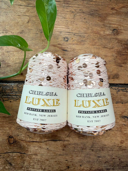 Chelsea Luxe Private Label Starlight Pink/Rose Gold Sequins