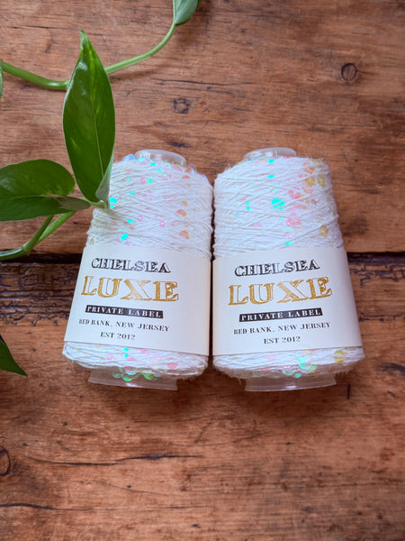 Chelsea Luxe Private Label Starlight White/Iridescent Sequins