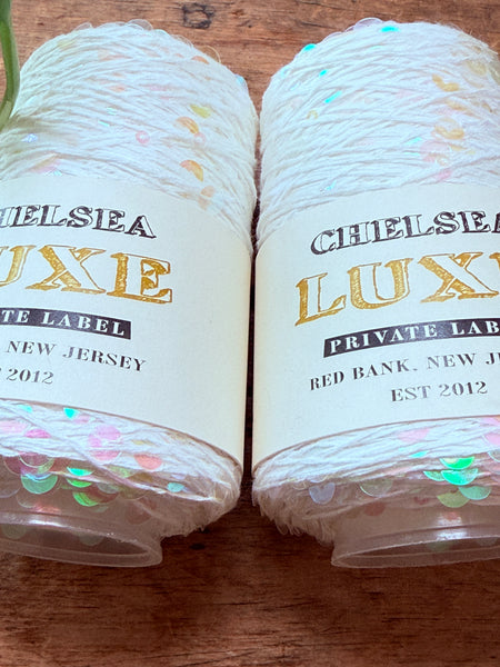 Chelsea Luxe Private Label Starlight White/Iridescent Sequins