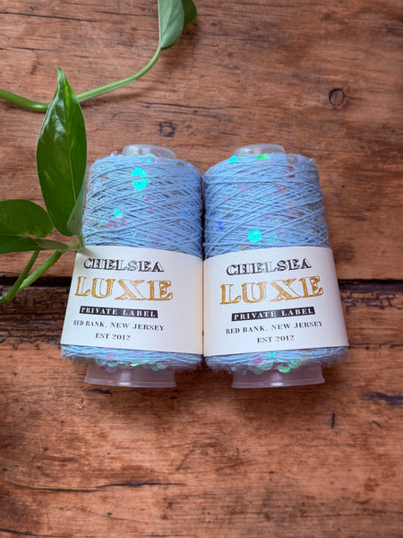 Chelsea Luxe Private Label Starlight Sky Blue/Iridescent Sequins