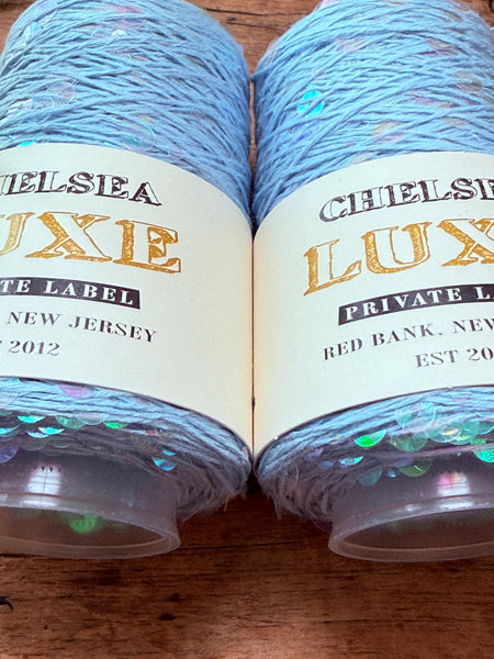 Chelsea Luxe Private Label Starlight Sky Blue/Iridescent Sequins