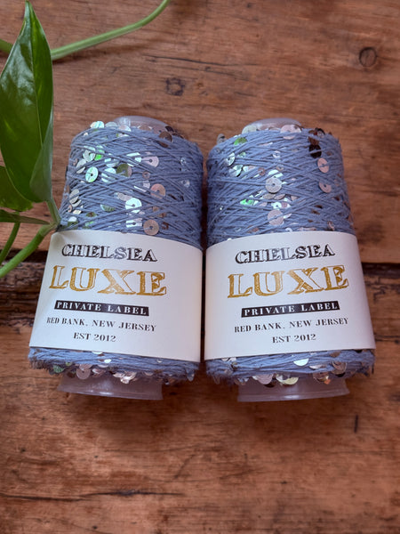 Chelsea Luxe Private Label Starlight Sky Blue/Silver Sequins