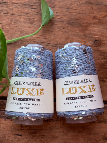 Chelsea Luxe Private Label Starlight Sky Blue/Silver Sequins