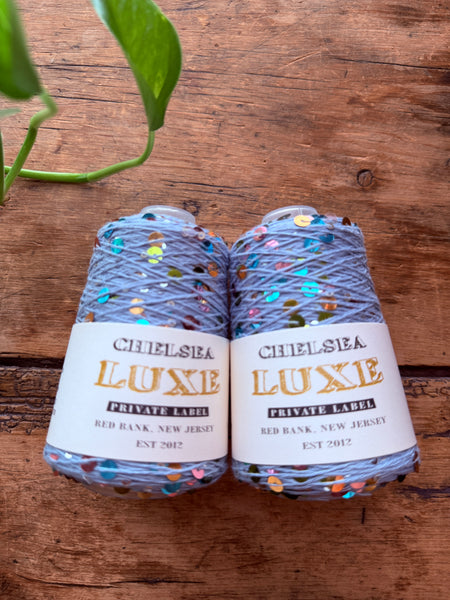 Chelsea Luxe Private Label Starlight Sky Blue/Multi Sequins