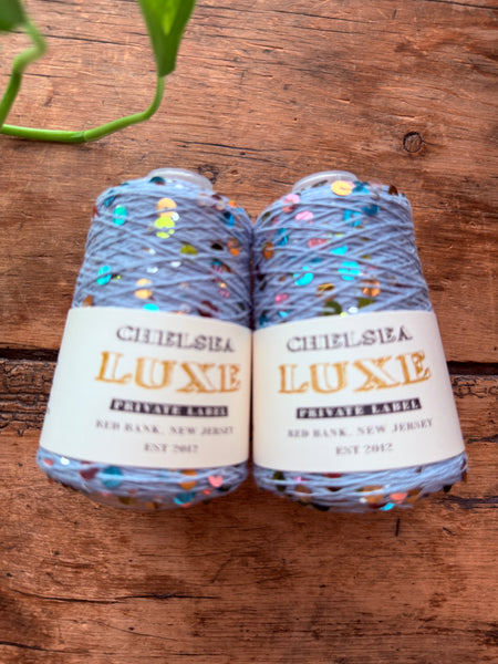 Chelsea Luxe Private Label Starlight Sky Blue/Multi Sequins