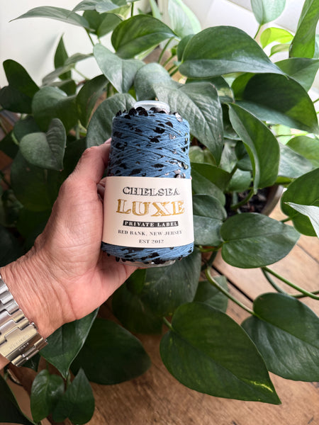 Chelsea Luxe Private Label Starlight Denim Blue/Black Sequins