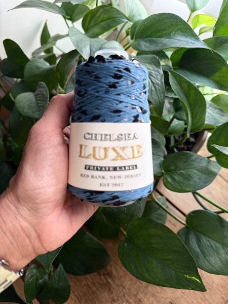 Chelsea Luxe Private Label Starlight Denim Blue/Black Sequins