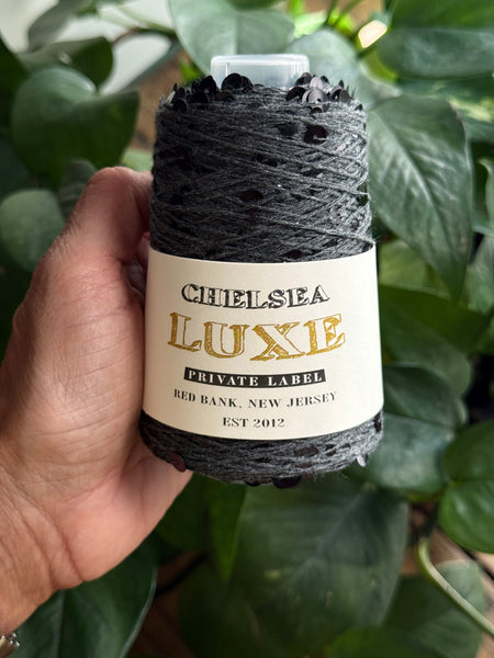 Chelsea Luxe Private Label Starlight Charcoal Heather/Onyx Sequins