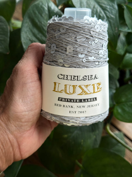 Chelsea Luxe Private Label Starlight Heather Grey /Matte Silver Sequins