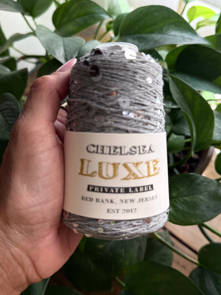 Chelsea Luxe Private Label Starlight Heather Grey /Silveri Sequins