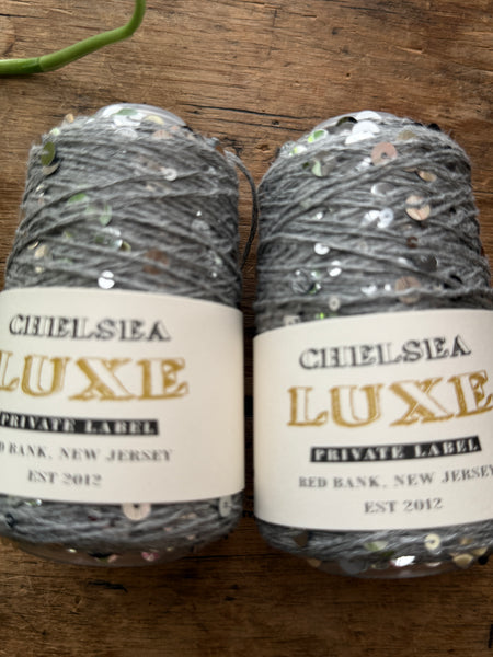 Chelsea Luxe Private Label Starlight Heather Grey /Silveri Sequins