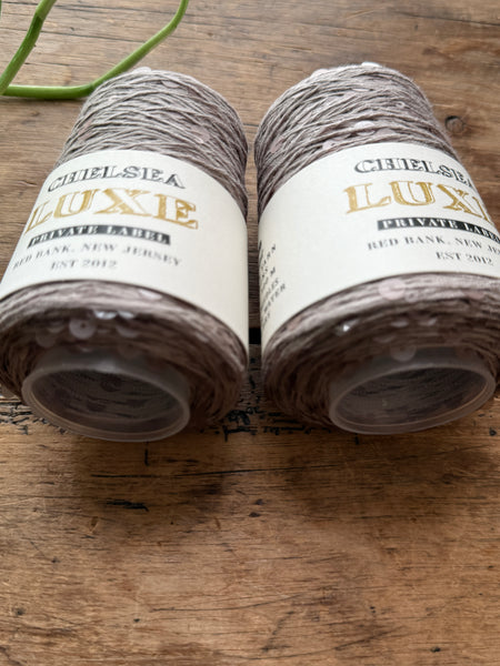 Chelsea Luxe Private Label Starlight Taupe /Clear Taupe Sequins