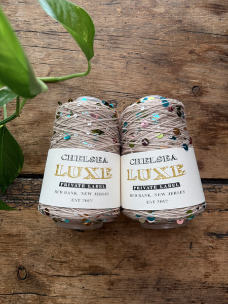 Chelsea Luxe Private Label Starlight Beige/Beige Multi Sequins