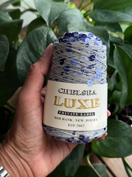 Chelsea Luxe Private Label Starlight Silver/Purple Sequins