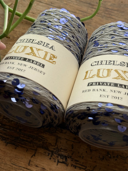 Chelsea Luxe Private Label Starlight Silver/Purple Sequins