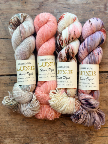 CHELSEA LUXE 80/10/10 SALE 4 OOAK skeins