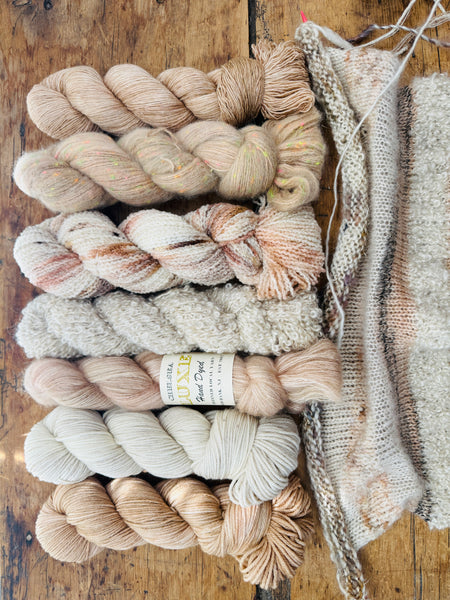 Chelsea Luxe Cozy Stripes Sweater Kit Sunken Treasure Colorway