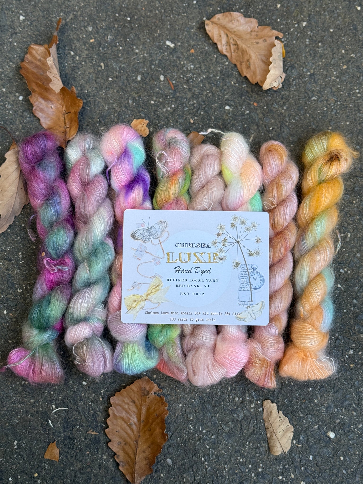 Chelsea Luxe Vintage Rose Mohair Mini Skein Set