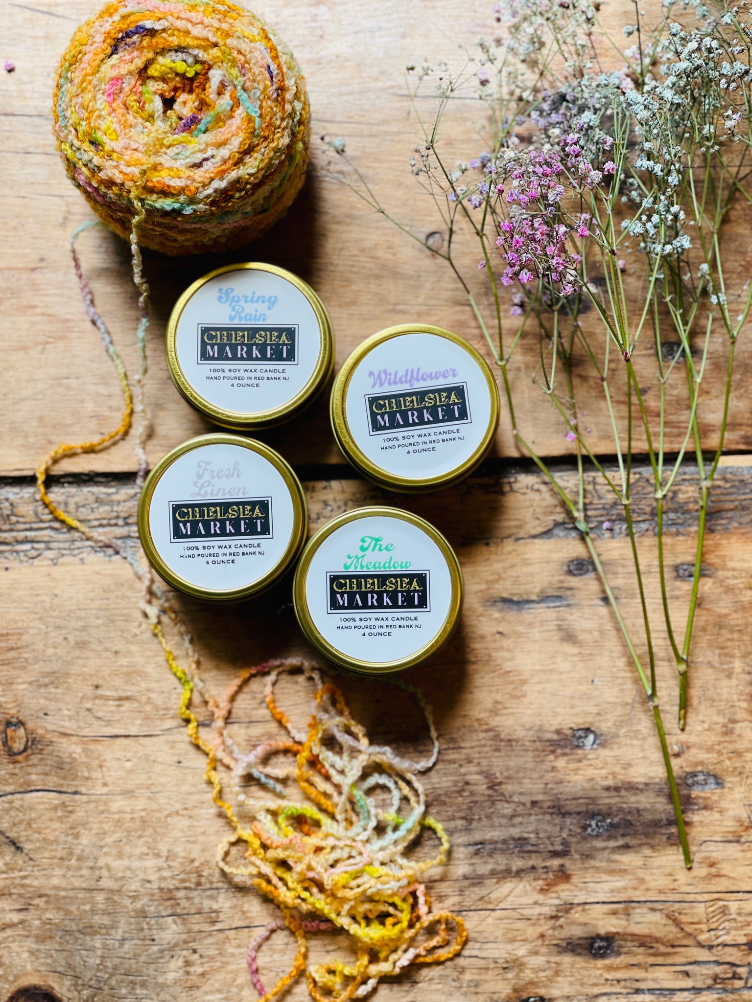 Chelsea Market Candle Set of 4 Scents